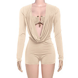SUPER WHOLESALE | Plunging Neck Romper