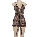 SUPER WHOLESALE | Leopard Stretch Romper