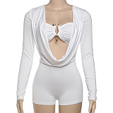 SUPER WHOLESALE | Plunging Neck Romper