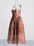 SUPER WHOLESALE | Leopard Print Midi Dress