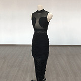SUPER WHOLESALE | Patch Work Mesh Dress