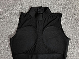 SUPER WHOLESALE | Patch Work Mesh Dress