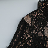 SUPER WHOLESALE | Lace Cut-out Long Dress