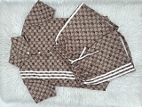 SUPER WHOLESALE | Monogram Shorts Set with Shirt Top