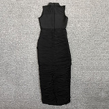 SUPER WHOLESALE | Patch Work Mesh Dress