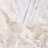 SUPER WHOLESALE | V-neck Butterfly Mini Dress