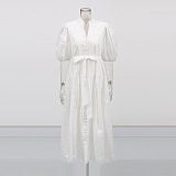 SUPER WHOLESALE | Puffy Shoulder Lace Dress
