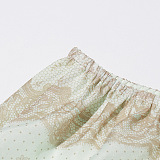 SUPER WHOLESALE | Printed Lotus Hem Skirt Set