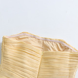 SUPER WHOLESALE | Strapless Ruffles Gown