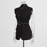 SUPER WHOLESALE | Off-shoulder Blazer Top