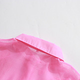SUPER WHOLESALE | Patchwork See-through Shirt Dress