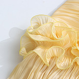 SUPER WHOLESALE | Strapless Ruffles Gown