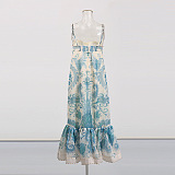 SUPER WHOLESALE | Printed Spaghetti Long Dress