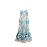 SUPER WHOLESALE | Printed Spaghetti Long Dress