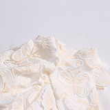 SUPER WHOLESALE | V-neck Butterfly Mini Dress