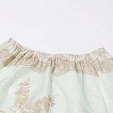 SUPER WHOLESALE | Printed Lotus Hem Skirt Set