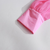 SUPER WHOLESALE | Patchwork See-through Shirt Dress