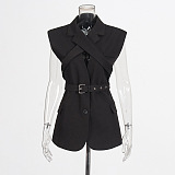 SUPER WHOLESALE | Off-shoulder Blazer Top
