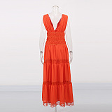SUPER WHOLESALE | Off-shoulder Lace Beach Dress