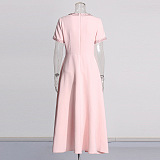 SUPER WHOLESALE | Beaded Front Bows Long Dress