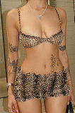 SUPER WHOLESALE |  Triangle Cami & Boy Shorts (Leopard)