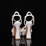 SUPER WHOLESALE |  Pearl Beaded Slingback Heels