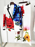 SUPER WHOLESALE |  Flower Printed Blazer Suit