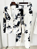 SUPER WHOLESALE |  Printed Slim-fit Blazer Suit