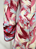 SUPER WHOLESALE |  Printed Off-collar Blazer Suit