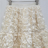 SUPER WHOLESALE |  3d Flower A Shape Skirt