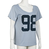SUPER WHOLESALE |  Number Printed Tee Top