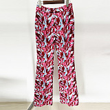 SUPER WHOLESALE |  Printed Off-collar Blazer Suit