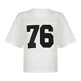 SUPER WHOLESALE |  Number Printed Tee Top