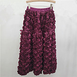 SUPER WHOLESALE |  3d Flower A Shape Skirt