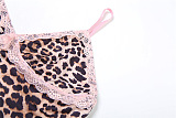 SUPER WHOLESALE |  Triangle Cami & Boy Shorts (Leopard)