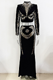 SUPER WHOLESALE |  Sequins Skirt Bottom with Long Sleeve Top
