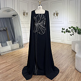 SUPER WHOLESALE |  Beaded Fake Sleeves Square Neck Long Dress