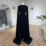 SUPER WHOLESALE |  Beaded Fake Sleeves Square Neck Long Dress
