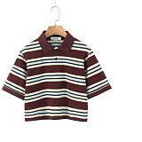 SUPER WHOLESALE |  Shirt Collar Tee Top