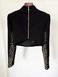 SUPER WHOLESALE |  Sequins Skirt Bottom with Long Sleeve Top