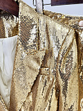 SUPER WHOLESALE |  Gold Sequins Blazer Set