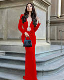 SUPER WHOLESALE | Plunging Long Dress