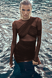 SUPER WHOLESALE | lLayers See-through Long Dress