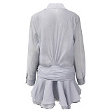 SUPER WHOLESALE | Ruffles Shirt Dress