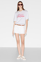 SUPER WHOLESALE | Printed Cotton Jersey T-shirt(white)