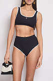 SUPER WHOLESALE | Black Two Piece Swim Suit Set