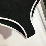 SUPER WHOLESALE | Black Two Piece Swim Suit Set