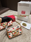 SUPER WHOLESALE | Shoulder Bag In Jacquard Raffia With Cherryfic Motif