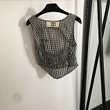 SUPER WHOLESALE | Plaid Vest Top