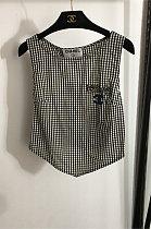 SUPER WHOLESALE | Plaid Vest Top